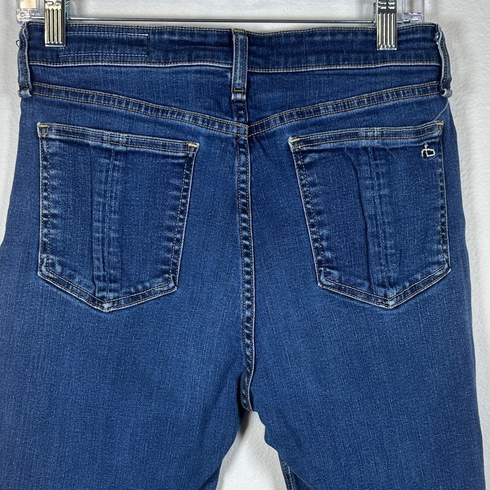 Rag & Bone Nina High Rise Skinny Jeans Marine Blue Womens Size 28 Designer Denim - Picture 6 of 9